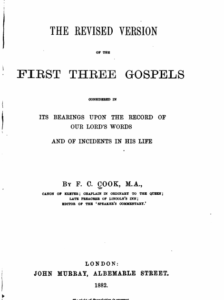 Book Cover: The Revised Version of the 1st Three Gospels